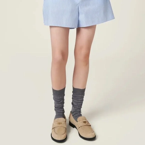 NEVER WORN Miu Miu Faded Suede Loafers - Picture 4 of 7